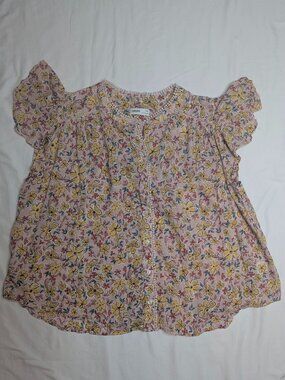 Sonoma Goods For Life Women’s Floral Short-Sleeve Shirt – Size XXL